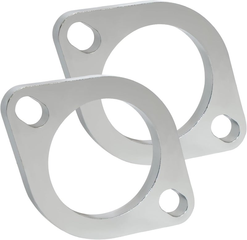 Simnliras Store 2 Bolt 2.25 inch/60mm Exhaust Flange Connection Kit Corrosion Proof Exhaust Flange & Exhaust Gasket Kit with Bolts & Nuts for 60mm Downpipe(2 Pcs Flange) - Image 3